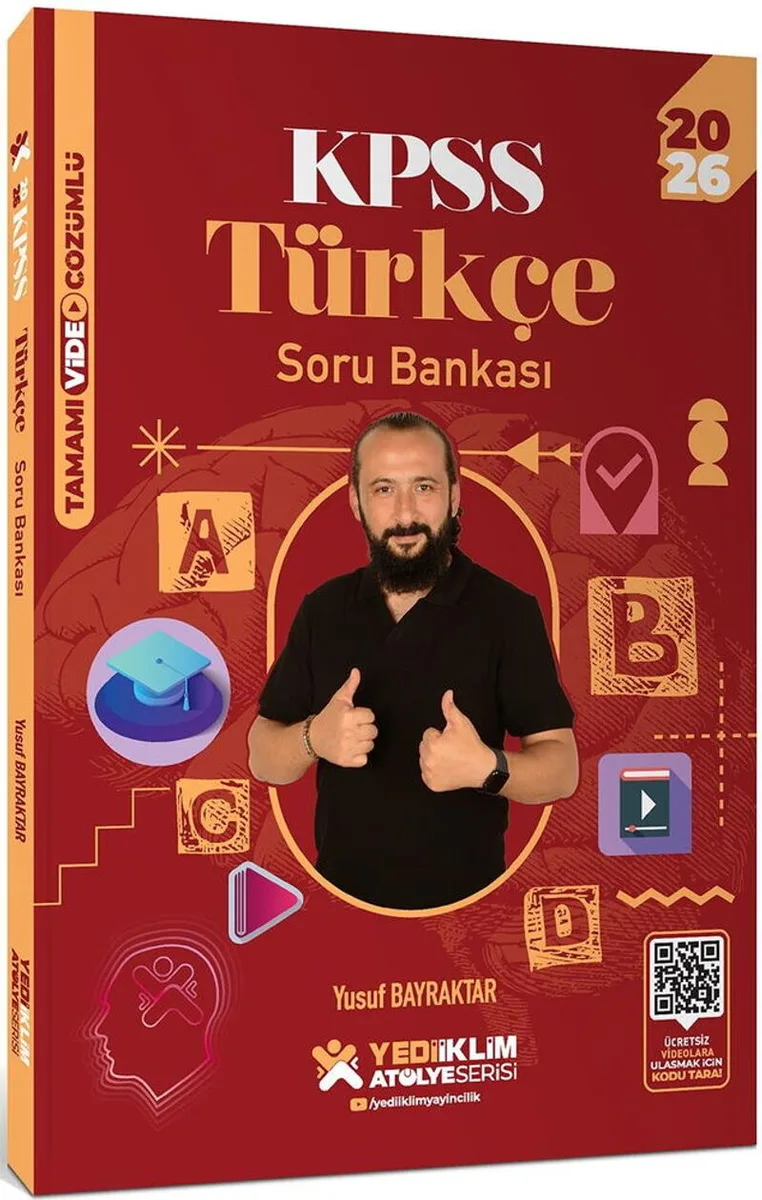 2026 KPSS Atölye Serisi Genel Yetenek Türkçe Tamamı Video Çözümlü Soru Bankası