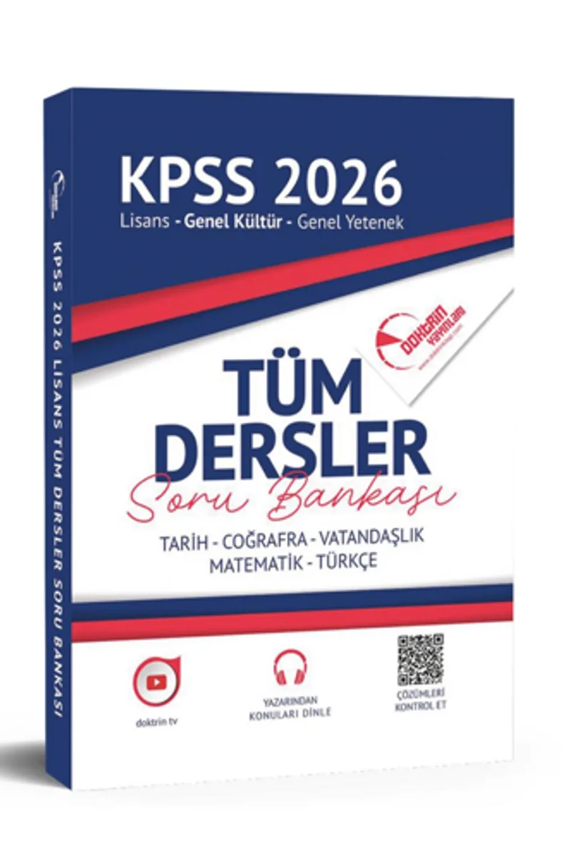 2026 KPSS Genel Kültür Yetenek Tüm Dersler Tek Kitap Soru Bankası