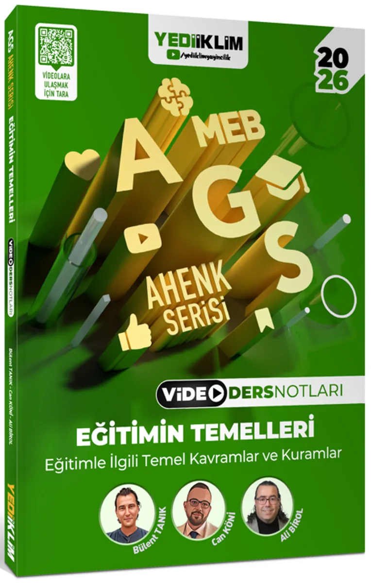 2026 MEB AGS Ahenk Serisi Eğitimin Temelleri Eğitimle İlgili Temel Kavramlar ve Kuramlar Video Ders Notları
