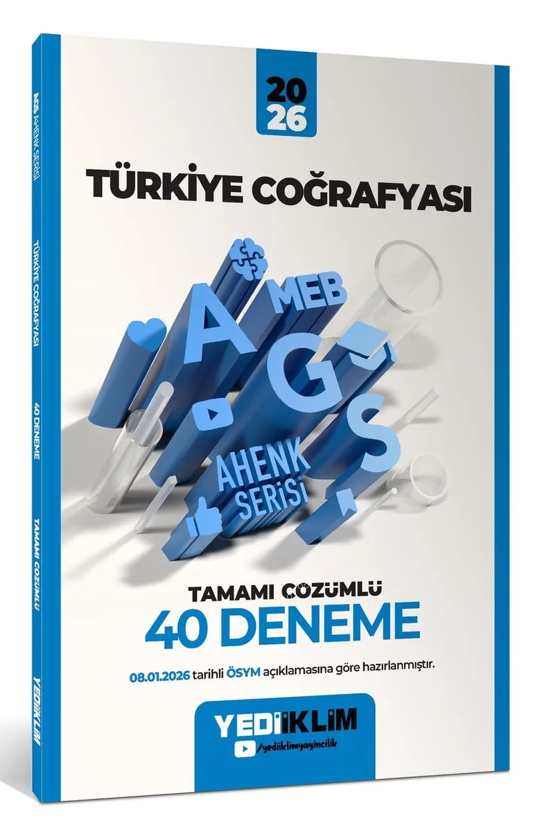 2026 MEB-AGS Ahenk Türkiye Coğrafyası Tamamı Çözümlü 40 Deneme