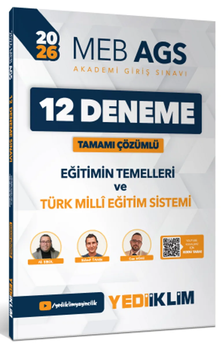 2026 MEB AGS Eğitimin Temelleri ve Türk Milli Eğitim Sistemi Tamamı Çözümlü 12 Deneme