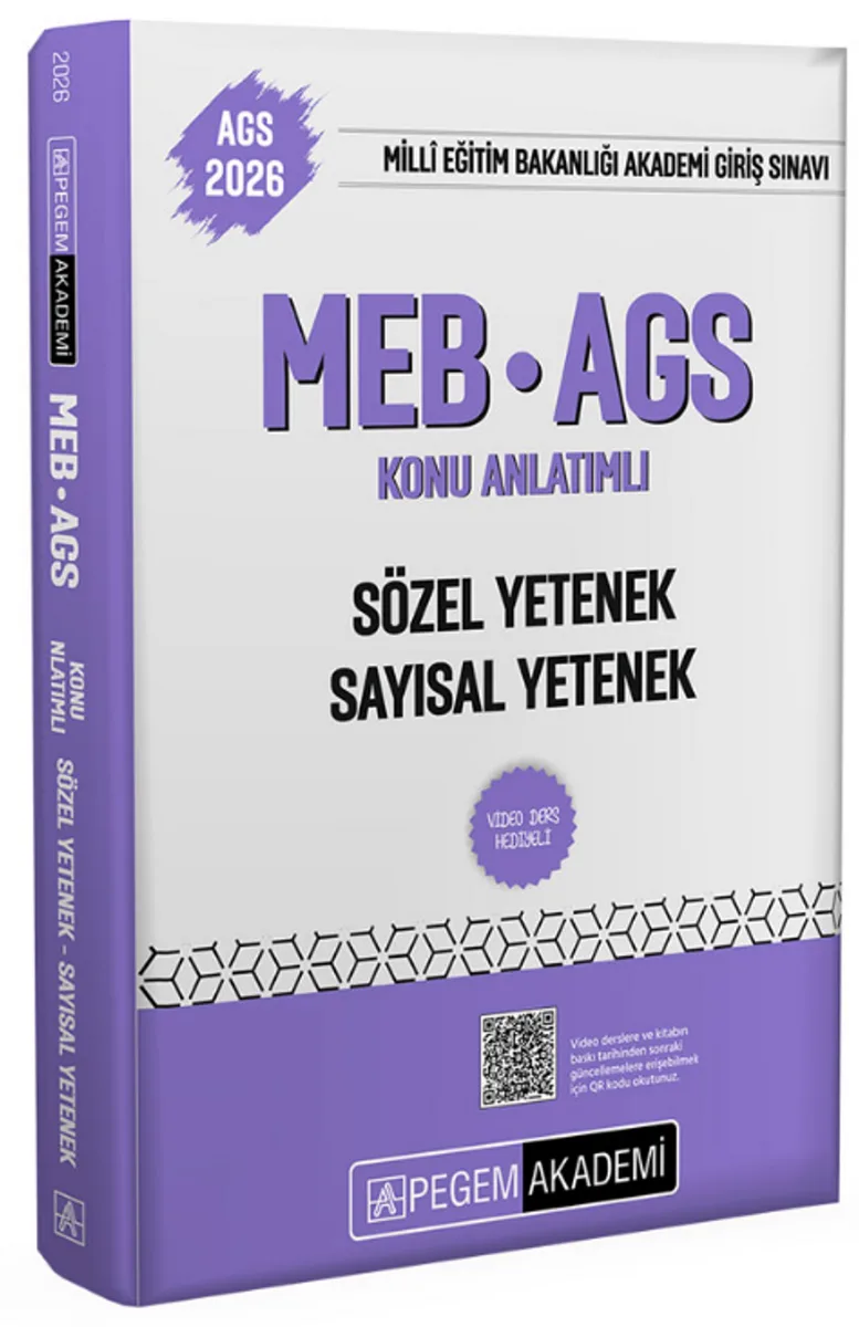2026 MEB-AGS Konu Anlatımlı Sözel Yetenek Sayısal Yetenek