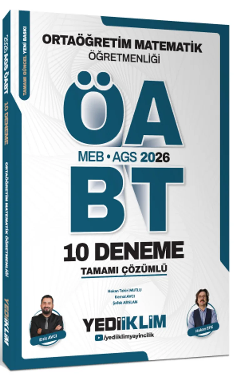 2026 MEB AGS ÖABT Ortaöğretim Matematik Öğretmenliği Tamamı Çözümlü 10 Deneme