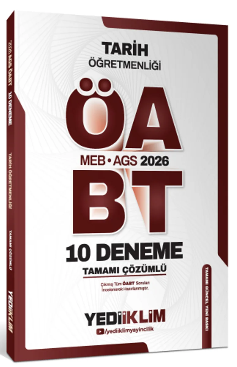 2026 MEB AGS ÖABT Tarih Öğretmenliği Tamamı Çözümlü 10 Deneme Sınavı