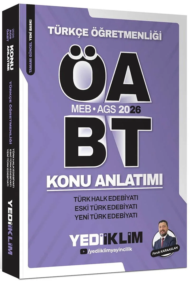 2026 MEB AGS ÖABT Türkçe Öğretmenliği Türk Halk Edebiyatı Eski Türk Edebiyatı Yeni Türk Edebiyatı Konu Anlatımı