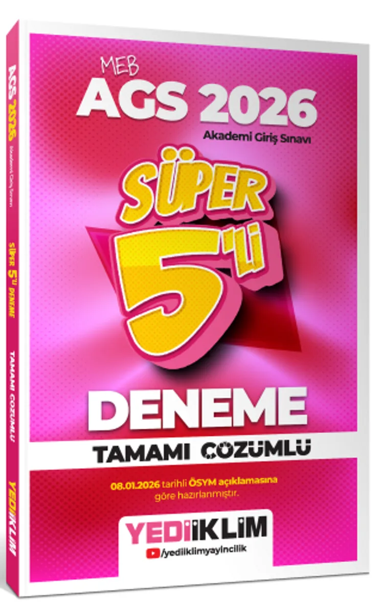 2026 MEB AGS Tamamı Çözümlü Süper 5'li Deneme