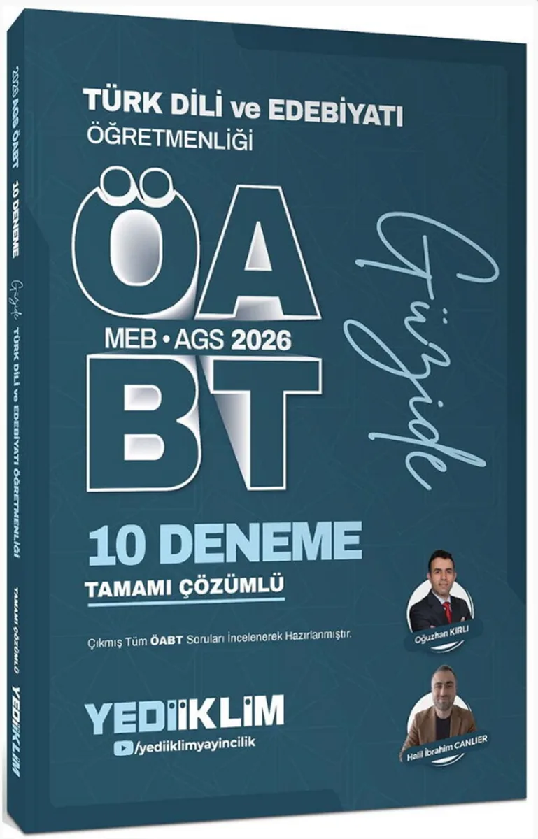 2026 ÖABT Güzide Türk Dili ve Edebiyatı Öğretmenliği Tamamı Çözümlü 10 Deneme