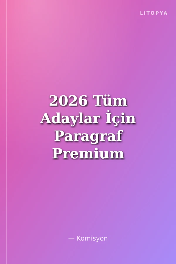 2026 Tüm Adaylar İçin Paragraf Premium Tamamı PDF Çözümlü Soru Bankası