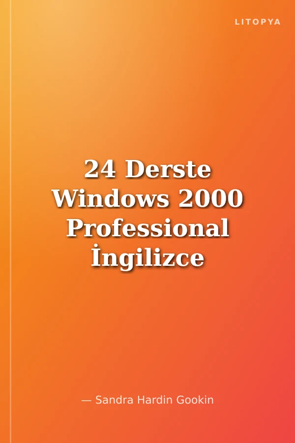 24 Derste Windows 2000 Professional İngilizce Sürüm