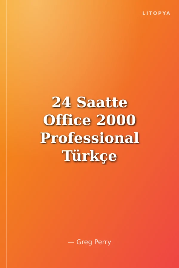 24 Saatte Office 2000 Professional Türkçe Sürüm