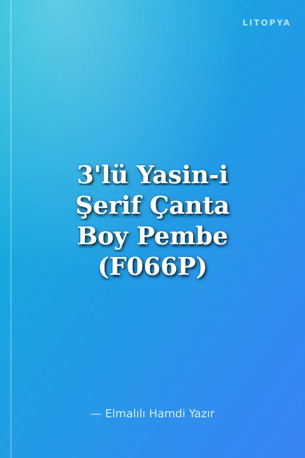 3'lü Yasin-i Şerif Çanta Boy Pembe (F066P)