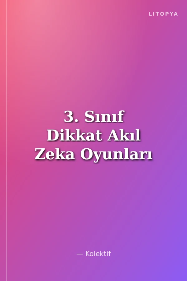 3. Sınıf Dikkat Akıl Zeka Oyunları