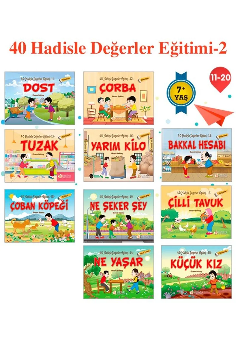 40 Hadisle Değerler Eğitimi 2 (10 Kitap)