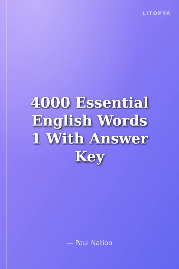 4000 Essential English Words 1 With Answer Key