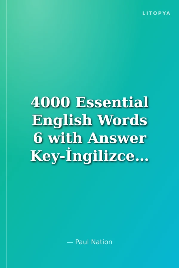4000 Essential English Words 6 with Answer Key-İngilizce'de 4000 Temel Kelime