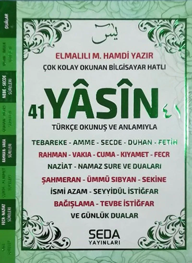 41 Yasin Çanta Boy Yeşil Renkli Kod(198)