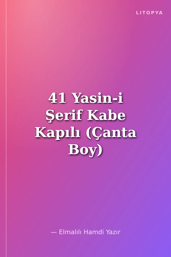 41 Yasin-i Şerif Kabe Kapılı (Çanta Boy)