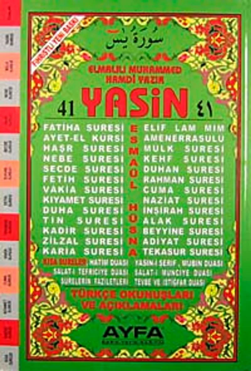 41 Yasin Türkçe Okunuşları ve Açıklamaları (Orta Boy-1. Hamur Kod:071)