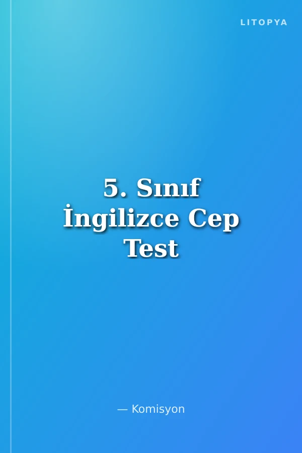 5. Sınıf İngilizce Cep Test