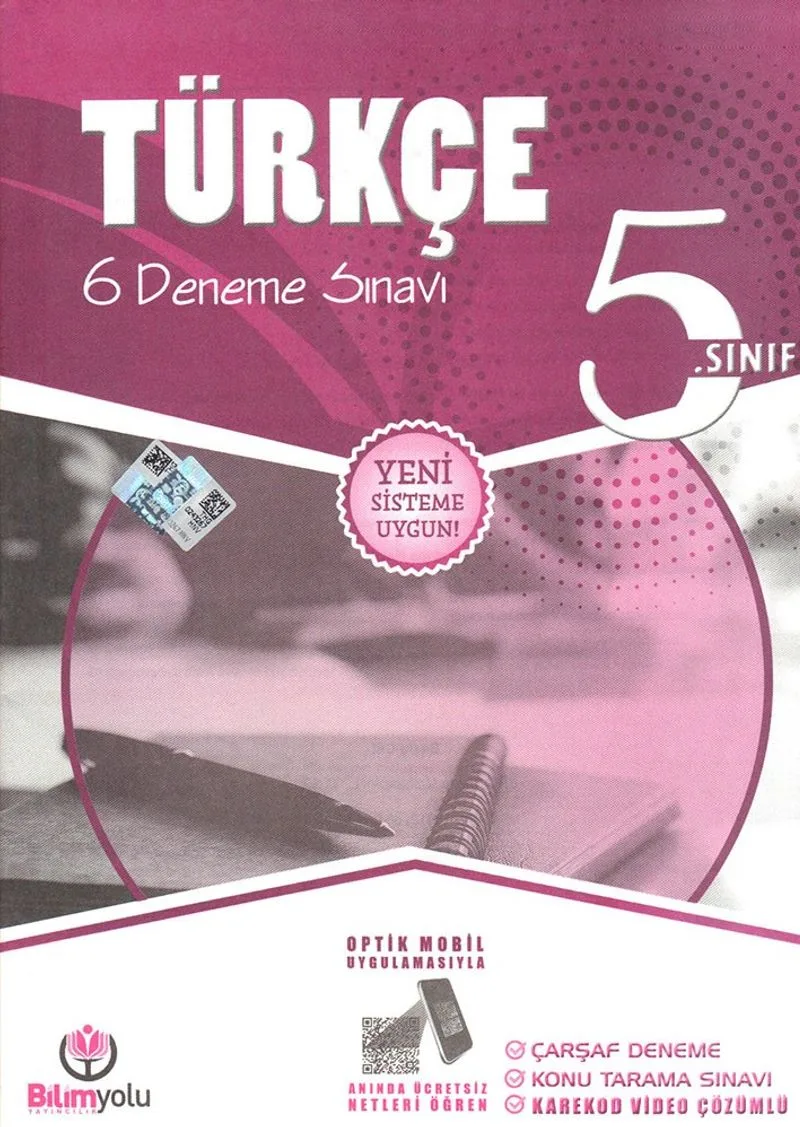 5. Sınıf Türkçe 6 Deneme Sınavı (Yeni Sisteme Uygun)