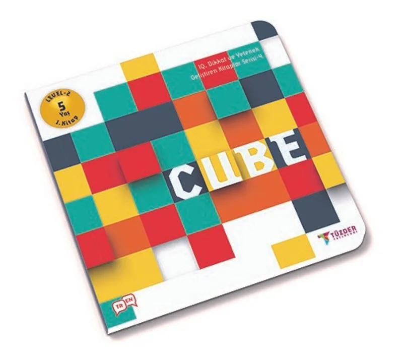 5+ Yaş Cube Kitabı Level 2 1. Kitap / IQ Dikkat ve Yetenek Geliştiren Kitaplar Serisi