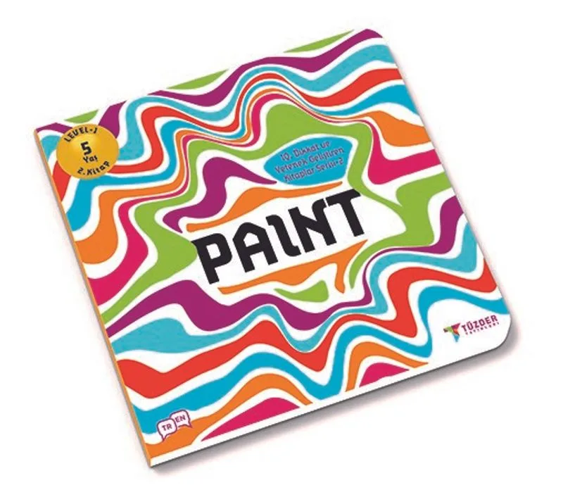 5+ Yaş Paint Kitabı Level 2 1. Kitap / IQ Dikkat ve Yetenek Geliştiren Kitaplar Serisi