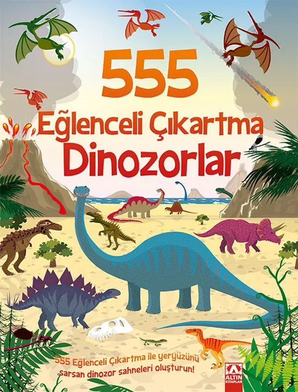 555 Eğlenceli Çıkartma / Dinozorlar
