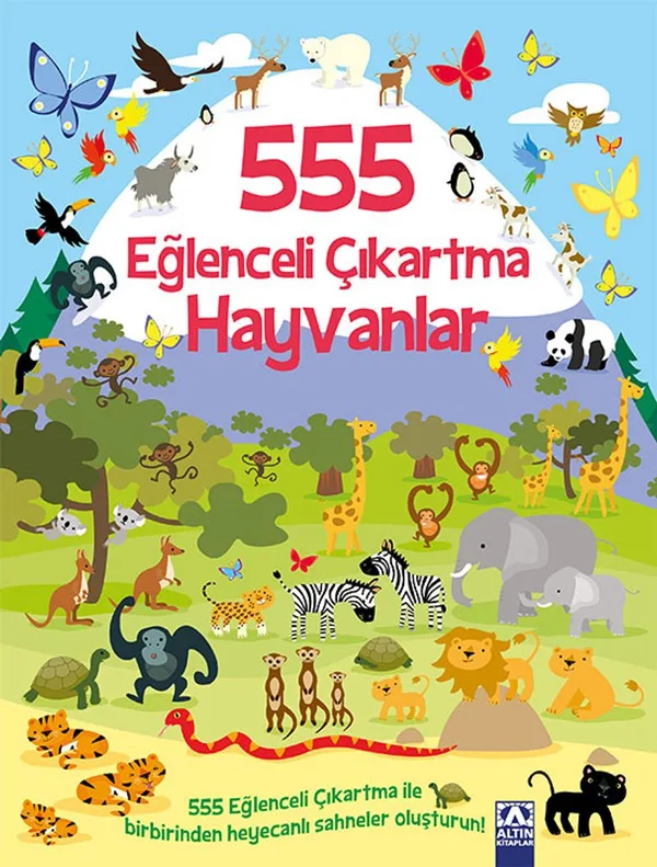 555 Eğlenceli Çıkartma / Hayvanlar