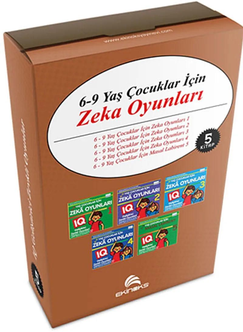6-9 Yaş Çocuklar İçin Zeka Oyunları (5 Kitap)