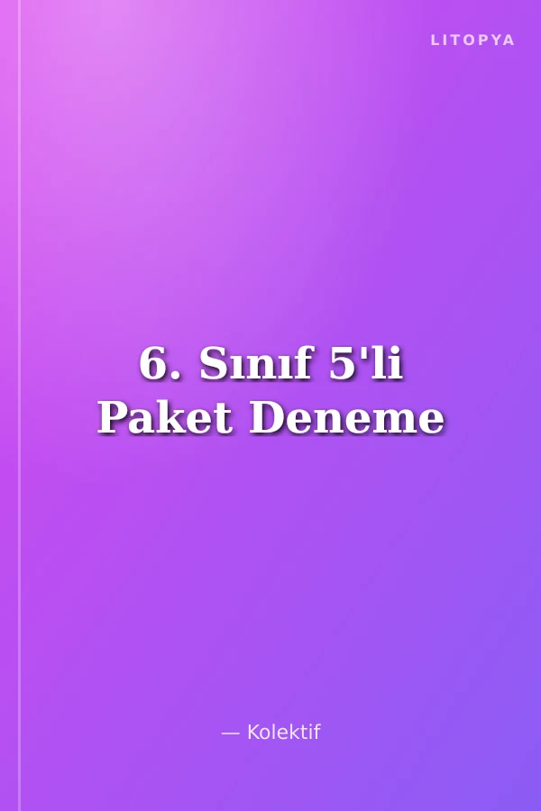 6. Sınıf 5'li Paket Deneme