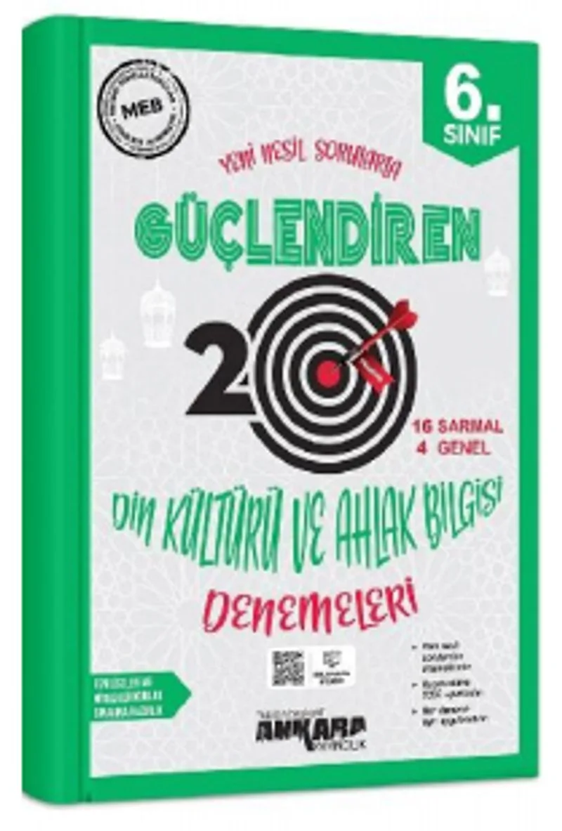 6. Sınıf Güçlendiren Din Kültürü ve Ahlak Bilgisi 20 Deneme Sınavı