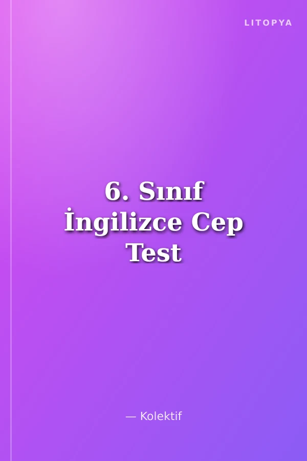 6. Sınıf İngilizce Cep Test