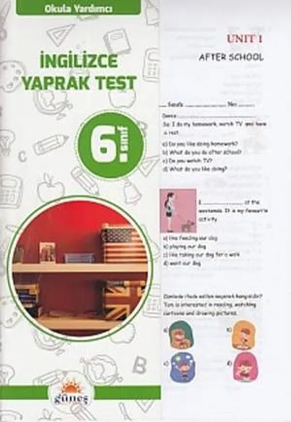 6. Sınıf İngilizce Yaprak Test