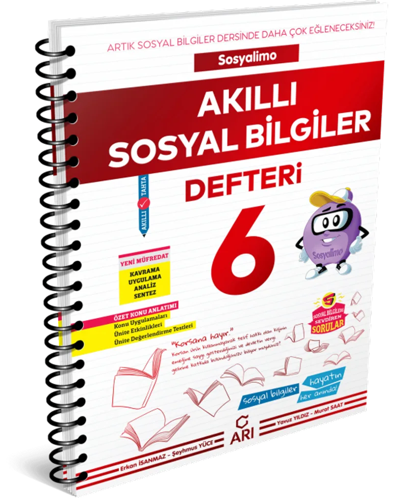 6. Sınıf Sosyalimo Akıllı Sosyal Bilgiler Defteri