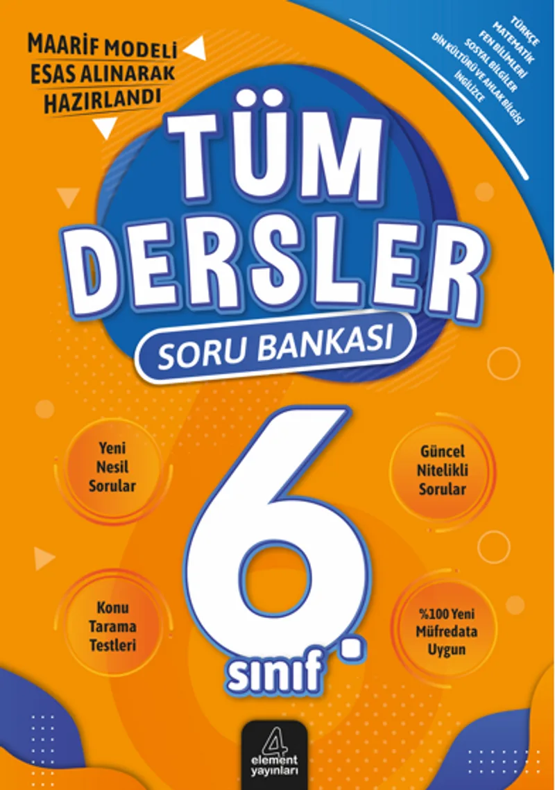 6. Sınıf Tüm Dersler Soru Bankası