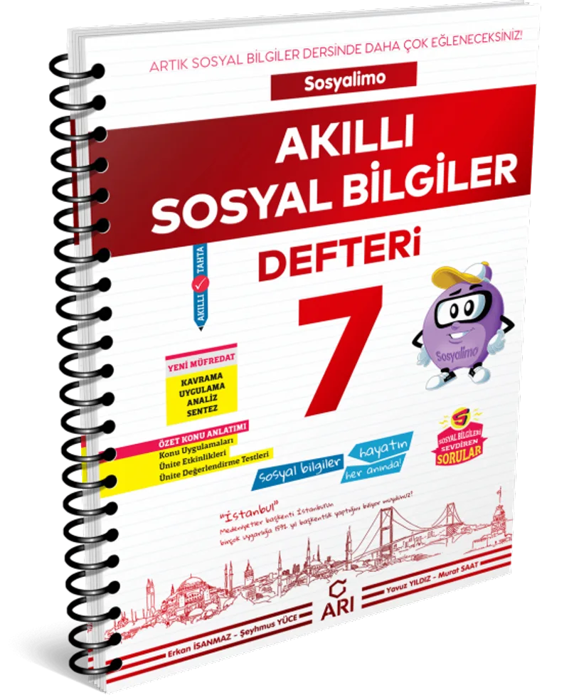 7. Sınıf Sosyalimo Akıllı Sosyal Bilgiler Defteri