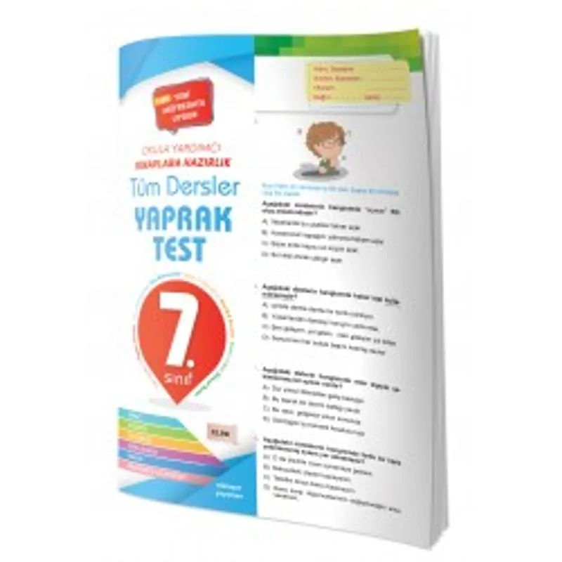7. Sınıf Tüm Dersler Yaprak Test
