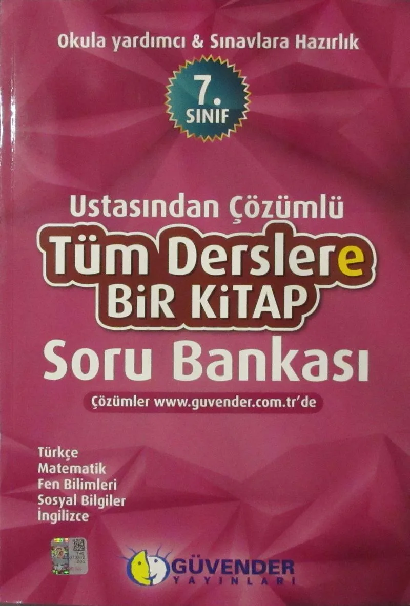 7. Sınıf Ustasından Çözümlü Tüm Derslere Bir Kitap Soru Bankası
