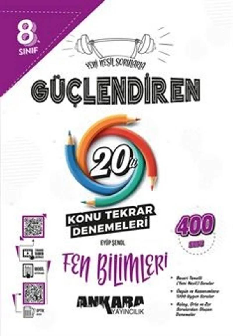 8. Sınıf Güçlendiren Fen Bilimleri 20'li Konu Tekrar Denemesi (Video Çözümlü)
