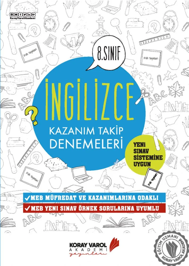 8. Sınıf İngilizce Kazanım Takip Denemeleri