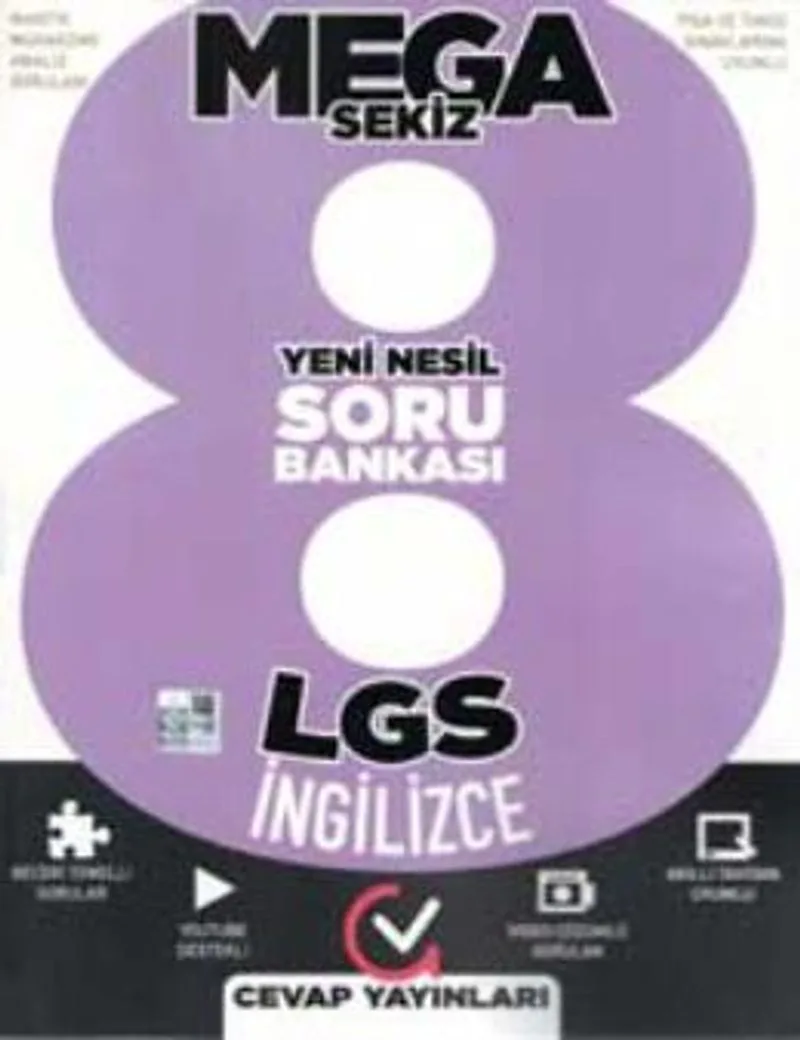 8. Sınıf LGS Mega İngilizce Yeni Nesil Soru Bankası