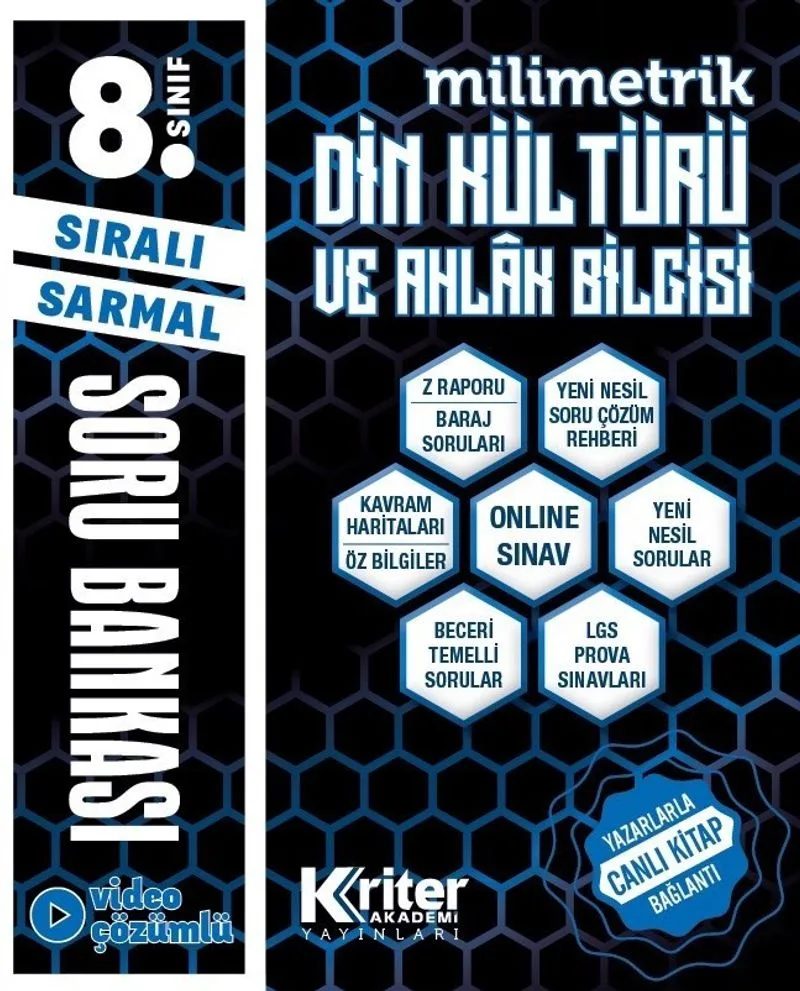 8. Sınıf LGS Sıralı Sarmal Milimetrik Din Kültürü ve Ahlak Bilgisi Soru Bankası