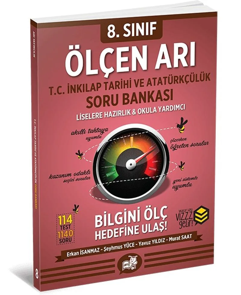 8. Sınıf Ölçen Arı T. C. İnkılap Tarihi ve Atatürkçülük Soru Bankası