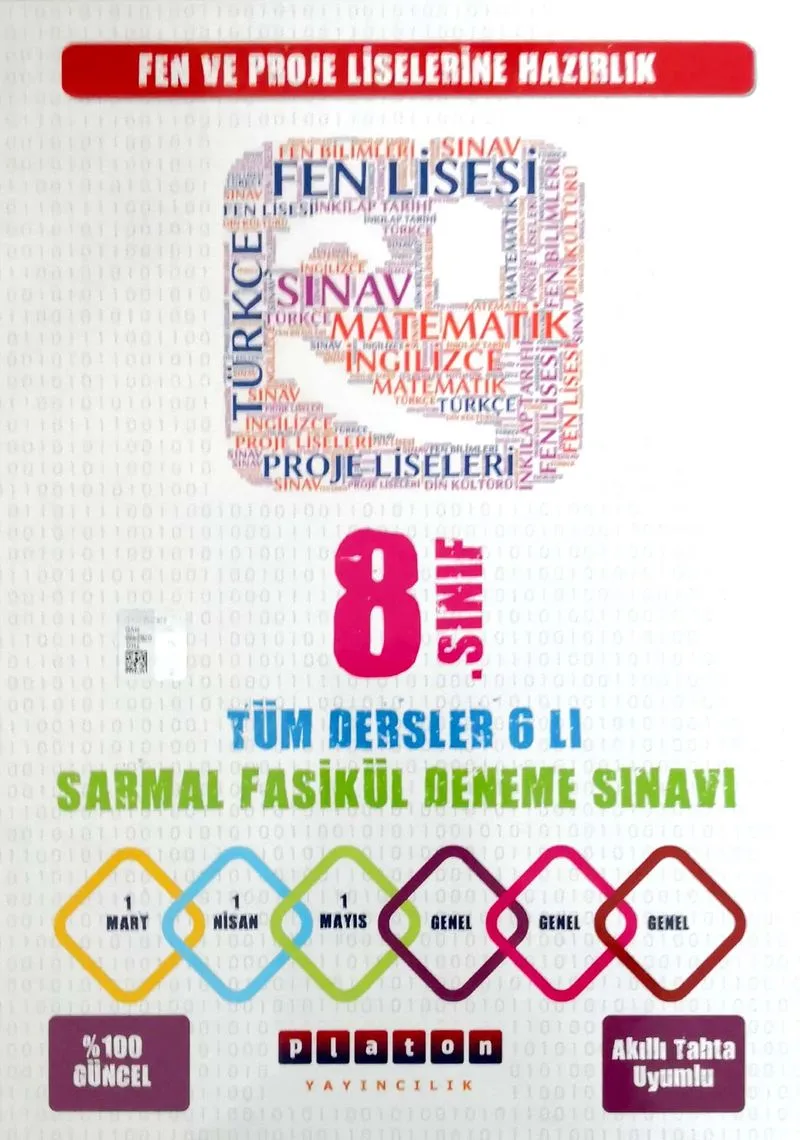 8. Sınıf Tüm Dersler 6'lı Sarmal Fasikül Deneme Sınavı