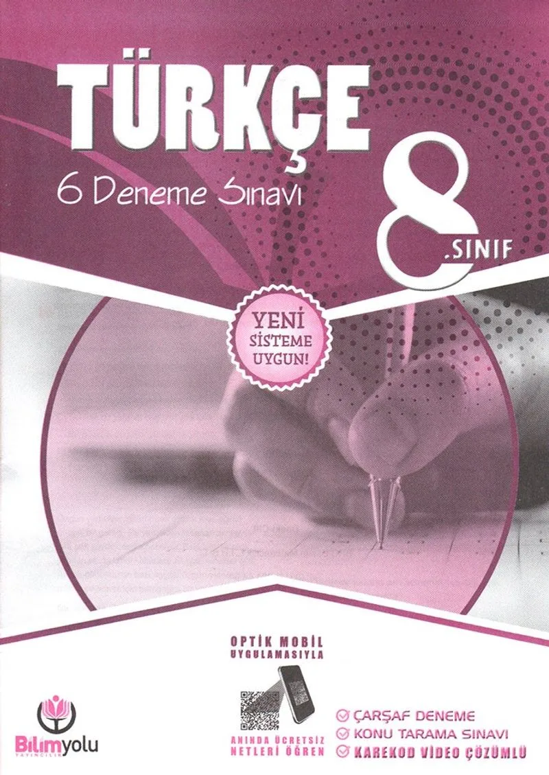 8. Sınıf Türkçe 6 Deneme Sınavı (Yeni Sistem)