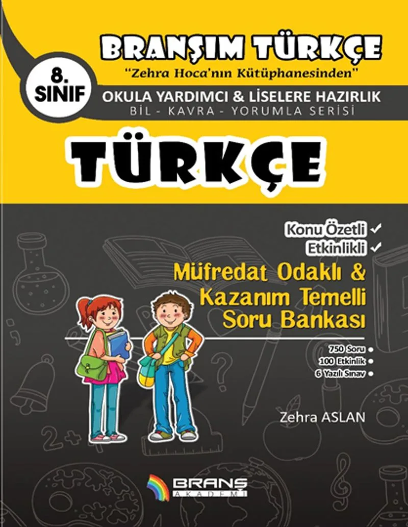 8. Sınıf Türkçe Konu Özetli Etkinlikli Müfredat Odaklı Kazanım Temelli Soru Bankası