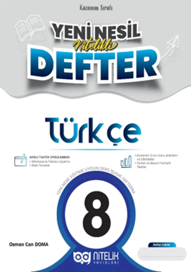 8.Sınıf Türkçe Yeni Nesil Nitelikli Defter