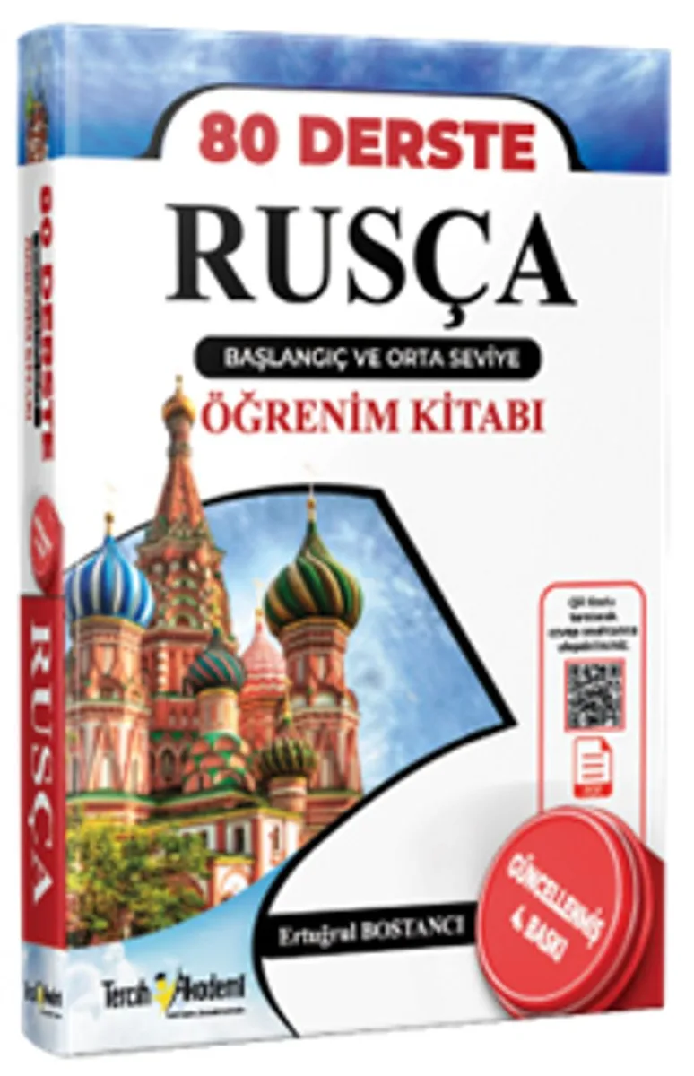 80 Derste Rusça Başlangıç ve Orta Seviye Öğrenim Kitabı
