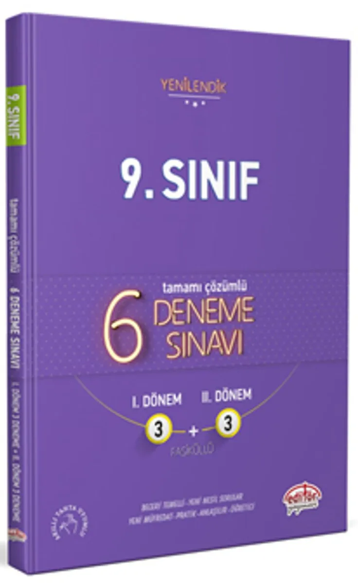 9. Sınıf 6 (3+3) Deneme Sınavı Tamamı Çözümlü