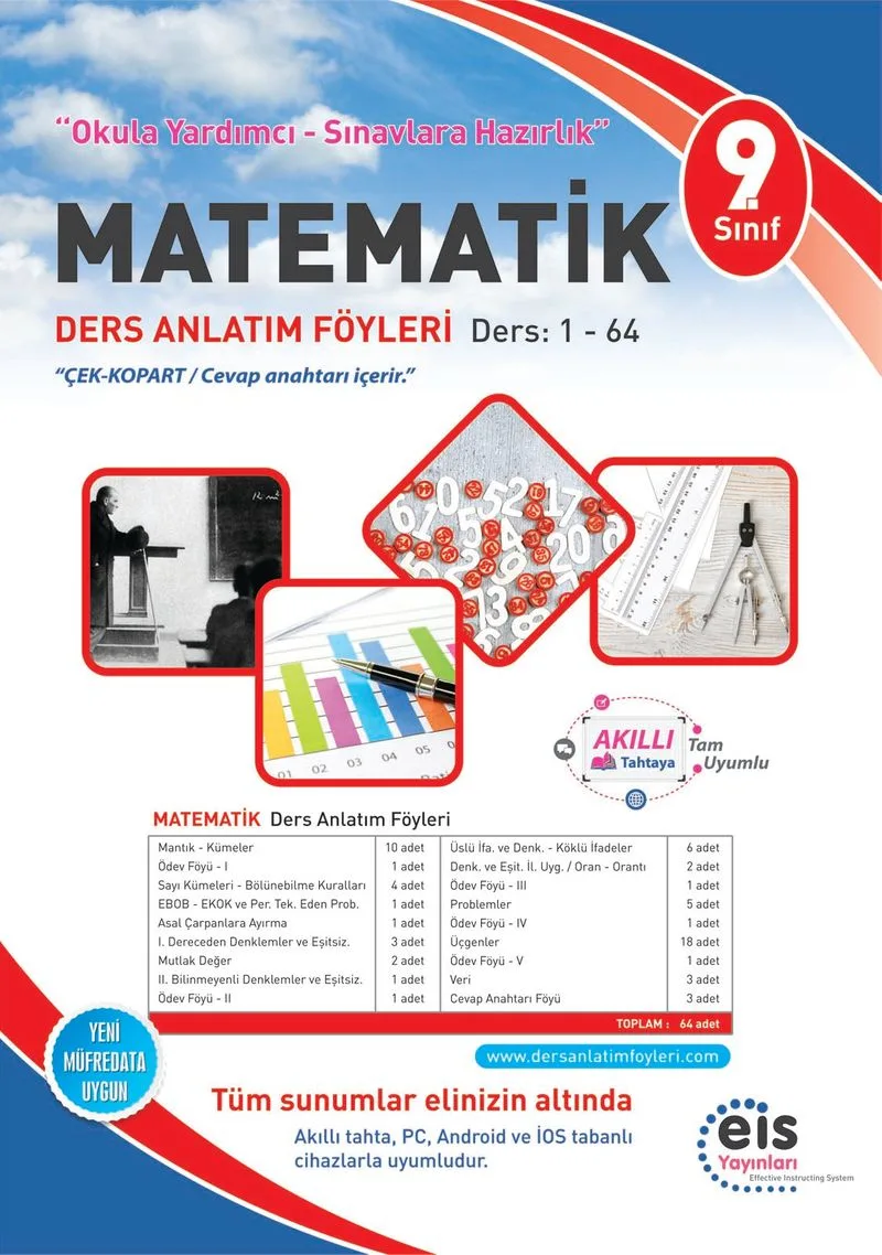 9. Sınıf Matematik Ders Anlatım Föyleri Ders:1-64